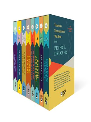 cover image of Peter F. Drucker Boxed Set (8 Books) (The Drucker Library)